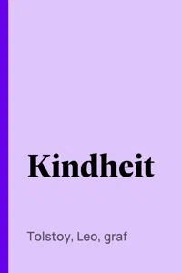 Kindheit_cover