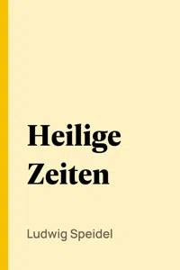 Heilige Zeiten_cover