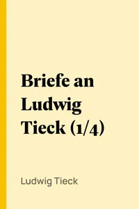 Briefe an Ludwig Tieck_cover