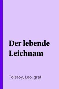 Der lebende Leichnam_cover