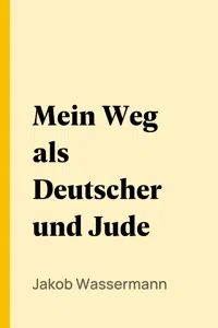 Mein Weg als Deutscher und Jude_cover