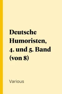 Deutsche Humoristen, 4. und 5. Band_cover