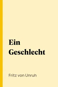 Ein Geschlecht_cover