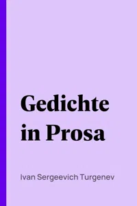 Gedichte in Prosa_cover