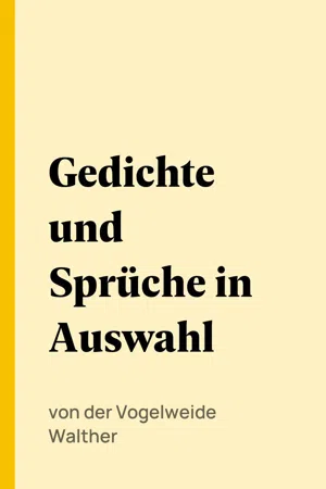 Gedichte und Sprüche in Auswahl