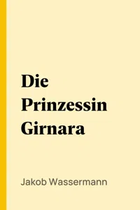 Die Prinzessin Girnara_cover