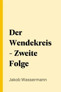 Der Wendekreis - Zweite Folge_cover