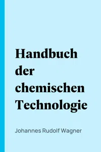 Handbuch der chemischen Technologie_cover