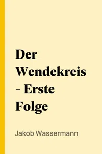 Der Wendekreis - Erste Folge_cover