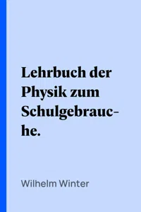 Lehrbuch der Physik zum Schulgebrauche._cover