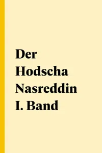 Der Hodscha Nasreddin I. Band_cover