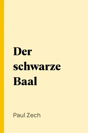 Der schwarze Baal