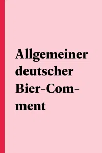 Allgemeiner deutscher Bier-Comment_cover