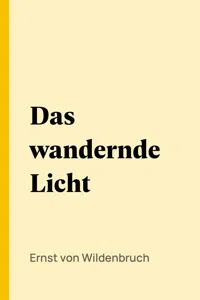 Das wandernde Licht_cover