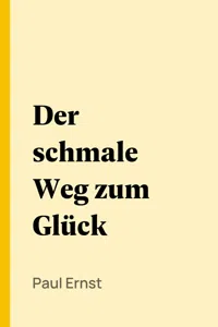 Der schmale Weg zum Glück_cover