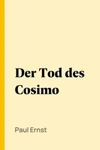 Der Tod des Cosimo_cover