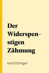 Der Widerspenstigen Zähmung_cover