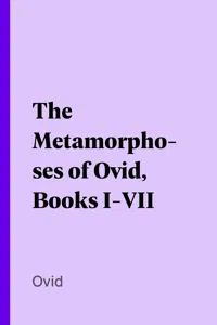 The Metamorphoses of Ovid, Books I-VII_cover