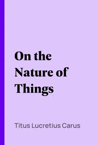 On the Nature of Things_cover