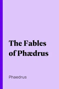 The Fables of Phædrus_cover