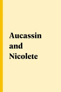 Aucassin and Nicolete_cover