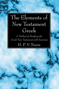 The Elements of New Testament Greek_cover