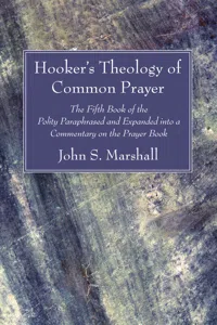 Hooker's Theology of Common Prayer_cover