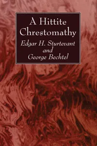 A Hittite Chrestomathy_cover