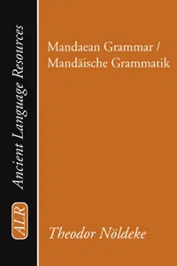 Mandaean Grammar / Mandäische Grammatik_cover