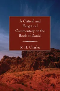 A Critical and Exegetical Commentary on the Book of Daniel_cover