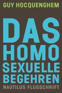 Das homosexuelle Begehren_cover