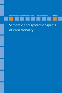 Semantic and syntactic aspects of impersonality_cover