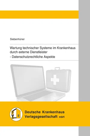 Wartung technischer Systeme im Krankenhaus durch externe Dienstleister