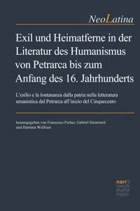 Exil und Heimatferne in der Literatur des Humanismus von Petrarca bis zum Anfang des 16. Jahrhunderts_cover