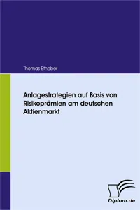 Anlagestrategien auf Basis von Risikoprämien am deutschen Aktienmarkt_cover