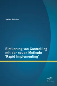 Einführung von Controlling mit der neuen Methode 'Rapid Implementing'_cover