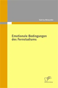 Emotionale Bedingungen des Fernstudiums_cover