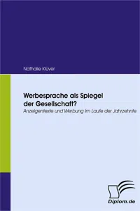 Werbesprache als Spiegel der Gesellschaft?_cover