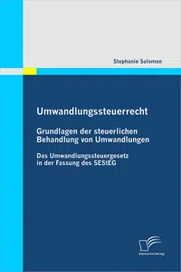 Umwandlungssteuerrecht: Grundlagen der steuerlichen Behandlung von Umwandlungen_cover