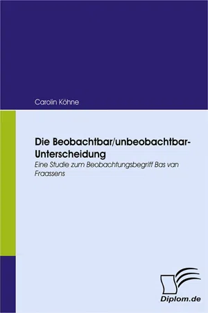 Die Beobachtbar/unbeobachtbar-Unterscheidung