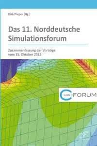 Das 11. Norddeutsche Simulationsforum. Zusammenfassung der Vorträge vom 15. Oktober 2015_cover