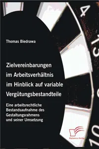 Zielvereinbarungen im Arbeitsverhältnis im Hinblick auf variable Vergütungsbestandteile_cover