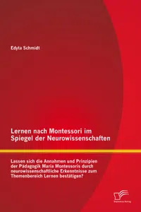 Lernen nach Montessori im Spiegel der Neurowissenschaften: Lassen sich die Annahmen und Prinzipien der Pädagogik Maria Montessoris durch neurowissenschaftliche Erkenntnisse zum Themenbereich Lernen bestätigen?_cover