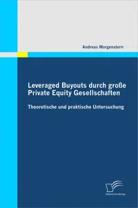 Leveraged Buyouts durch große Private Equity Gesellschaften_cover