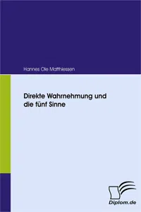 Direkte Wahrnehmung und die fünf Sinne_cover