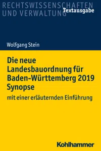 Die neue Landesbauordnung für Baden-Württemberg 2019 Synopse_cover