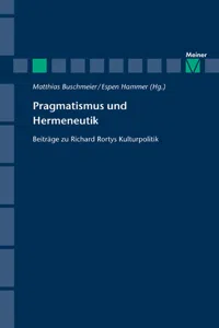Pragmatismus und Hermeneutik_cover