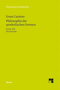 Philosophie der symbolischen Formen. Erster Teil_cover