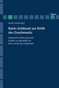 Kants Schlüssel zur Kritik des Geschmacks_cover