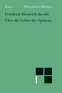 Über die Lehre des Spinoza in Briefen an den Herrn Moses Mendelssohn_cover